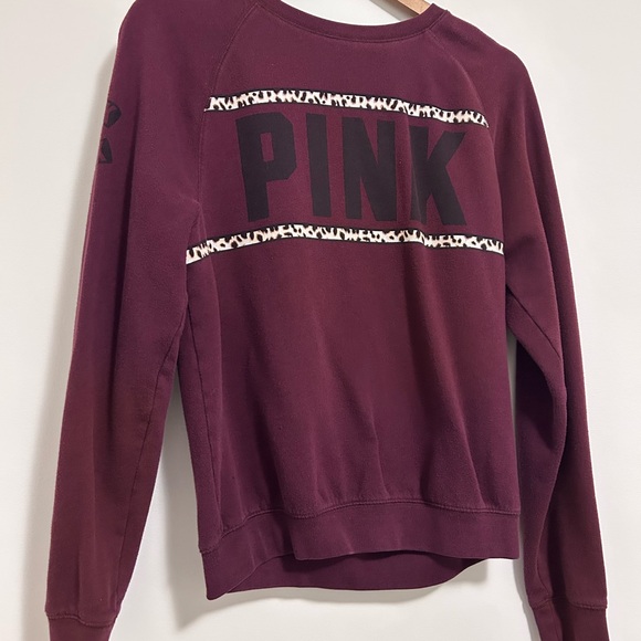 Victoria's Secret PINK Maroon Sweatshirt - Picture 2 of 3